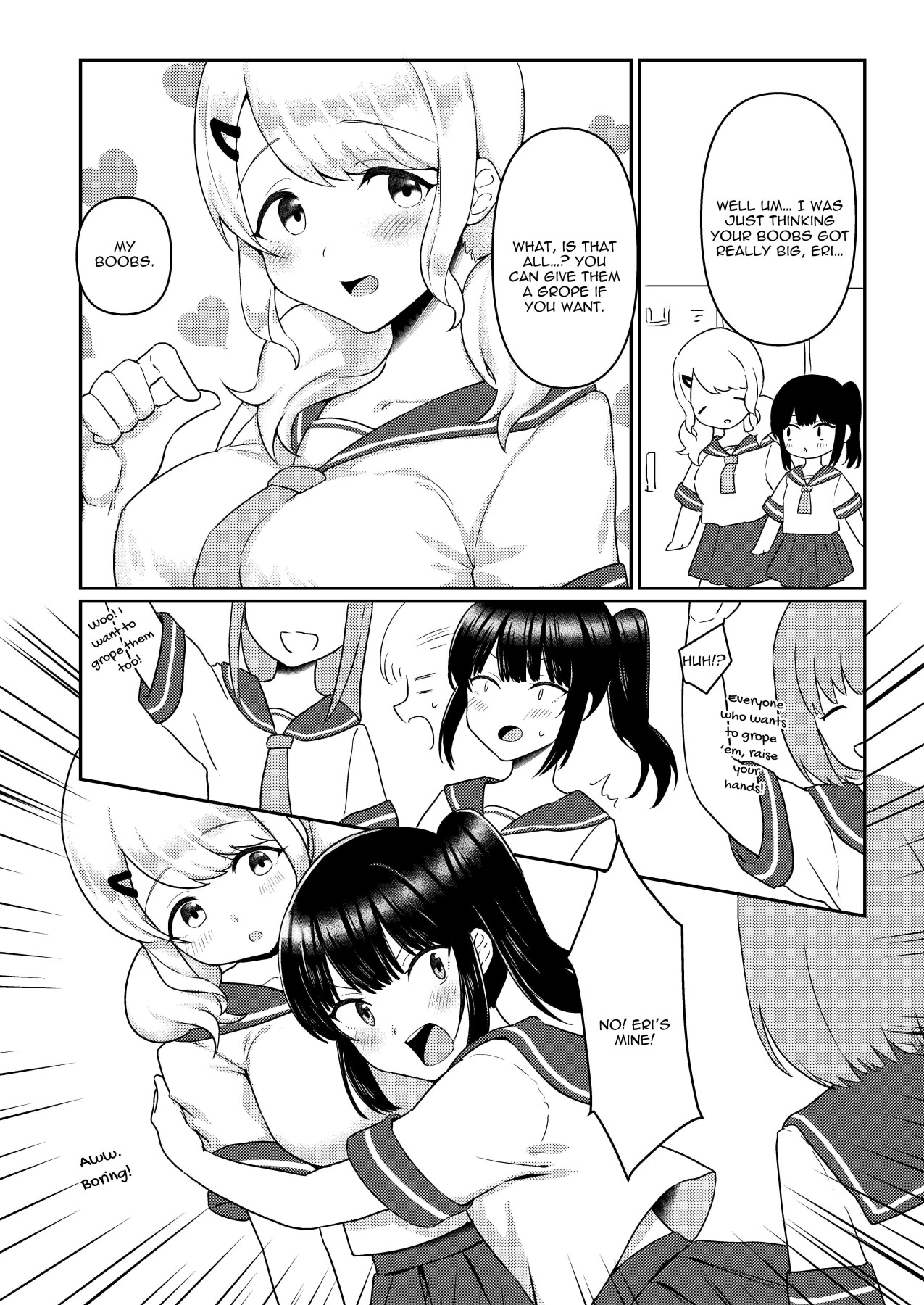 Hentai Manga Comic-Titititititty Breasty Lesbian Joint Publication-Read-108